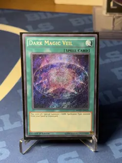 Yu-Gi-Oh! TCG Dark Magic Veil MVP1-ENS19 1st Edition Secret Rare - Image 1