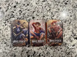 Factory SEALED - One Piece Tin Set Vol.2 - 3 Tins OP13- - Image 1