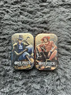 One Piece TCG 2 Mini Tin Pack | Set Vol 2 both artworks | New Sealed English - Image 1