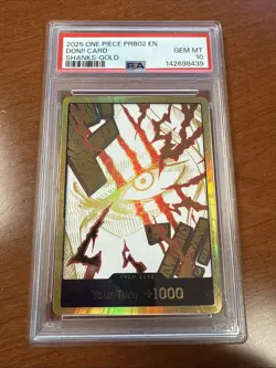 DON!! Card (Shanks) (Gold) Premium Booster -The Best- Vol. 2 Foil PSA 10 - Image 1