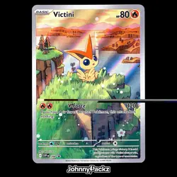 Victini SVP208 - 2025 Scarlet & Violet Promo Illustration Rare Pokemon Card (NM) - Image 1
