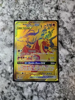 Reshiram & Charizard GX SM247 Sun & Moon Tag Team Holo Pokemon Card NM - Image 1