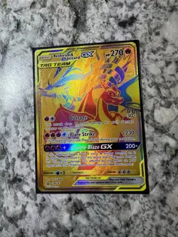 Reshiram & Charizard GX SM247 Sun & Moon Tag Team Holo Pokemon Card NM - Image 2