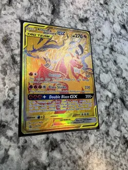 Reshiram & Charizard GX SM247 Sun & Moon Tag Team Holo Pokemon Card NM - Image 4