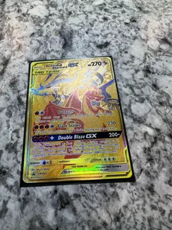 Reshiram & Charizard GX SM247 Sun & Moon Tag Team Holo Pokemon Card NM - Image 5