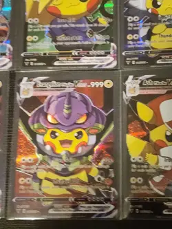 Pokemon Cosplay Poncho Pikachu Holos 9 Cards Holofoil - Image 3