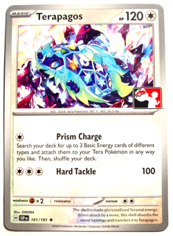 Pokemon Terapagos Rare + FREE extra Rare card! - Image 1