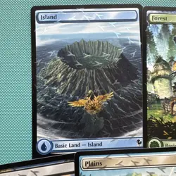 MTG Final Fantasy Chocobo Track Stamped Foil Lands Set Of 5 Cards - Image 2