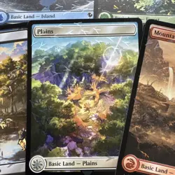 MTG Final Fantasy Chocobo Track Stamped Foil Lands Set Of 5 Cards - Image 5