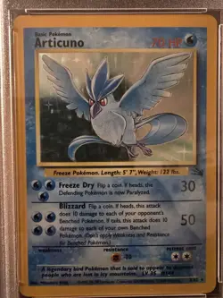 Pokemon Articuno Holo Fossil 2/62 1999 PSA 8 Graded Card - Image 3