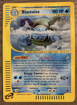 Pokemon 2002 Blastoise Expedition Base Set Holo Rare Card 4/165 - Image 1