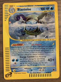 Pokemon 2002 Blastoise Expedition Base Set Holo Rare Card 4/165 - Image 2