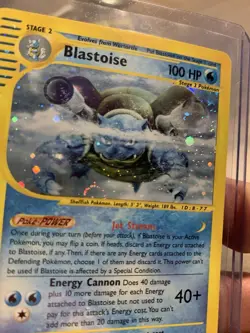 Pokemon 2002 Blastoise Expedition Base Set Holo Rare Card 4/165 - Image 4