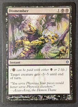 MTG Card - 1x Dismember - New Phyrexia - NM/LP - Magic The Gathering - 2011 #57 - Image 1