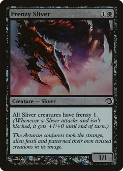 Frenzy Sliver FOIL Premium Deck Series: Slivers PLD Black Common CARD ABUGames - Image 1