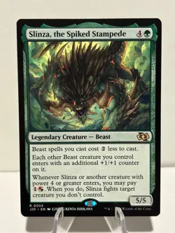 Slinza, the Spiked Stampede (Anime) 55 R Foundations Jumpstart NM MTG - Image 1