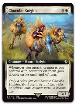Chocobo Knights (Extended Art) #102 (NM) Final Fantasy FIC Magic MTG - Image 1