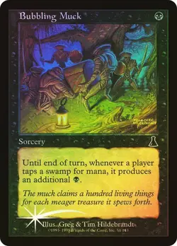 Urza's Destiny MTG FOIL Bubbling Muck Magic - Image 1