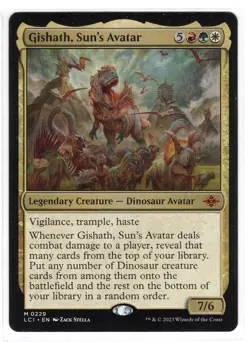 MTG Gishath, Sun's Avatar - The Lost Caverns of Ixalan (LCI) Regular Magic NM - Image 1