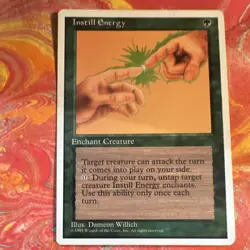 Wizards of the Coast Instill Energy 1995 Enchantment Regular English - Image 1