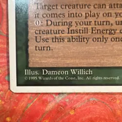 Wizards of the Coast Instill Energy 1995 Enchantment Regular English - Image 2
