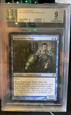 Beckett BGS Mint 9 Snapcaster Mage Innistrad Nonfoil MTG Graded Magic #78 - Image 1