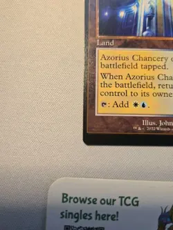 Azorius Chancery (Retro Frame) - BRC Uncommon - MTG Misprint MISCUT - Image 3