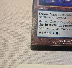 MISPRINT MISCUT Dimir Aqueduct (Retro Frame) - BRC Rare - MTG Magic MISPRINT - Image 5