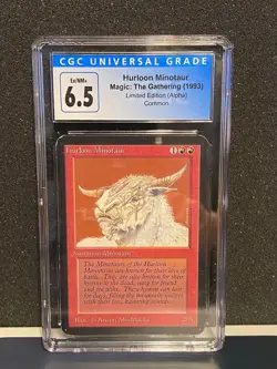 MTG ALPHA --- HURLOON MINOTAUR --- Common! Magic! CGC 6.5! Ex/NM+! - Image 1