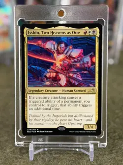 Isshin, Two Heavens as One -- RARE #224 Kamigawa: Neon Dynasty NEO Magic MTG - Image 1