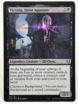 Viconia Drow Apostate NM/M* Commander Baldur's Gate 156/361 mtg -UnltdCards - Image 1