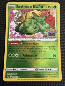GERMAN Radiant Venusaur 004/078 Pokemon GO Strahlendes Bisaflor Pokemon TCG - Image 1