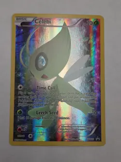 Pokemon TCG Celebi XY111 Black Star Promo Full Art LP - Image 1
