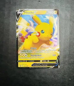 Pokemon TCG Single Card Pikachu V Full Holo Promo SWSH061 Sword and Shield 2021 - Image 1