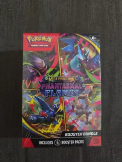 Pokemon TCG Mega Evolution Phantasmal Flames Booster Bundle Box SEALED NEW - Image 1