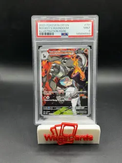 2025 Pokemon Destined Rivals Rocket’s Houndoom IR PSA 9 - Image 1