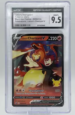 Pokemon Lance's Charizard V SWSH133 Sword & Shield Promo Holo CGC 9.5 - Image 1