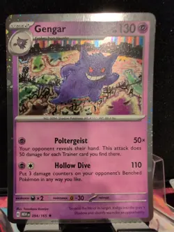 New Gengar Comso Holo Pokemon 151 Promo 094/165 - Sam's Club Exclusive NM - Image 2