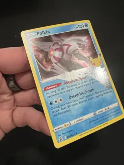 Huge Print Error Pokemon TCG Palkia 25th Anniversary Celebrations 004/025 Holo - Image 2