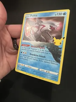 Huge Print Error Pokemon TCG Palkia 25th Anniversary Celebrations 004/025 Holo - Image 3