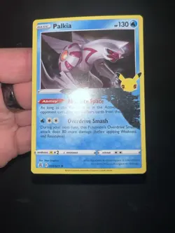 Huge Print Error Pokemon TCG Palkia 25th Anniversary Celebrations 004/025 Holo - Image 4
