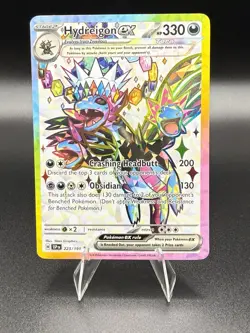 Pokemon Sv08: Surging Sparks - Hydreigon ex - Full Art UR Holo 223/191 - Image 1