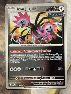 Pokemon TCG Iron Jugulis SV05: Temporal Forces 139/162 Reverse Holo Uncommon - Image 1