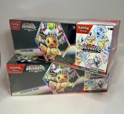 Sam’s Club Pokemon Prismatic Evolutions 2 Surprise Box’s & 2 Booster Bundles Lot - Image 2