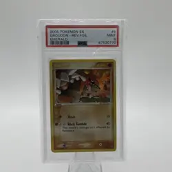 Pokemon 2005 EX Emerald Groudon #5/106 Reverse Holo Rare PSA 9 English - Image 1