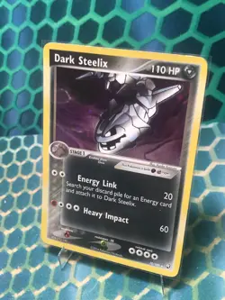 2004 POKEMON TCG TEAM ROCKET RETURNS DARK STEELIX Non Holo Non Stamped 10/109 NM - Image 1