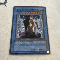 Yu-Gi-Oh! TCG Ruin, Queen of Oblivion SOI-EN034 Ultimate Rare 1st Edition - Image 1