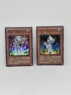 Silent Magician & Silent Magician LV8 ntr-en001/002 (MP) Super Rare Yu-Gi-Oh! - Image 1