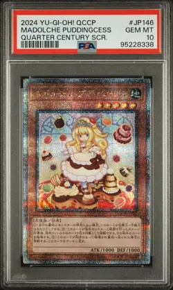 PSA 10 Madolche Puddingcess Quarter Century Secret QCCP-JP146 Japanese Yugioh - Image 1