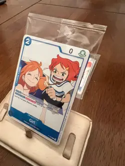 One Piece TCG Promo Card Pack P-096 Girl Nami Release Event OP14 Set of 2 - Image 3
